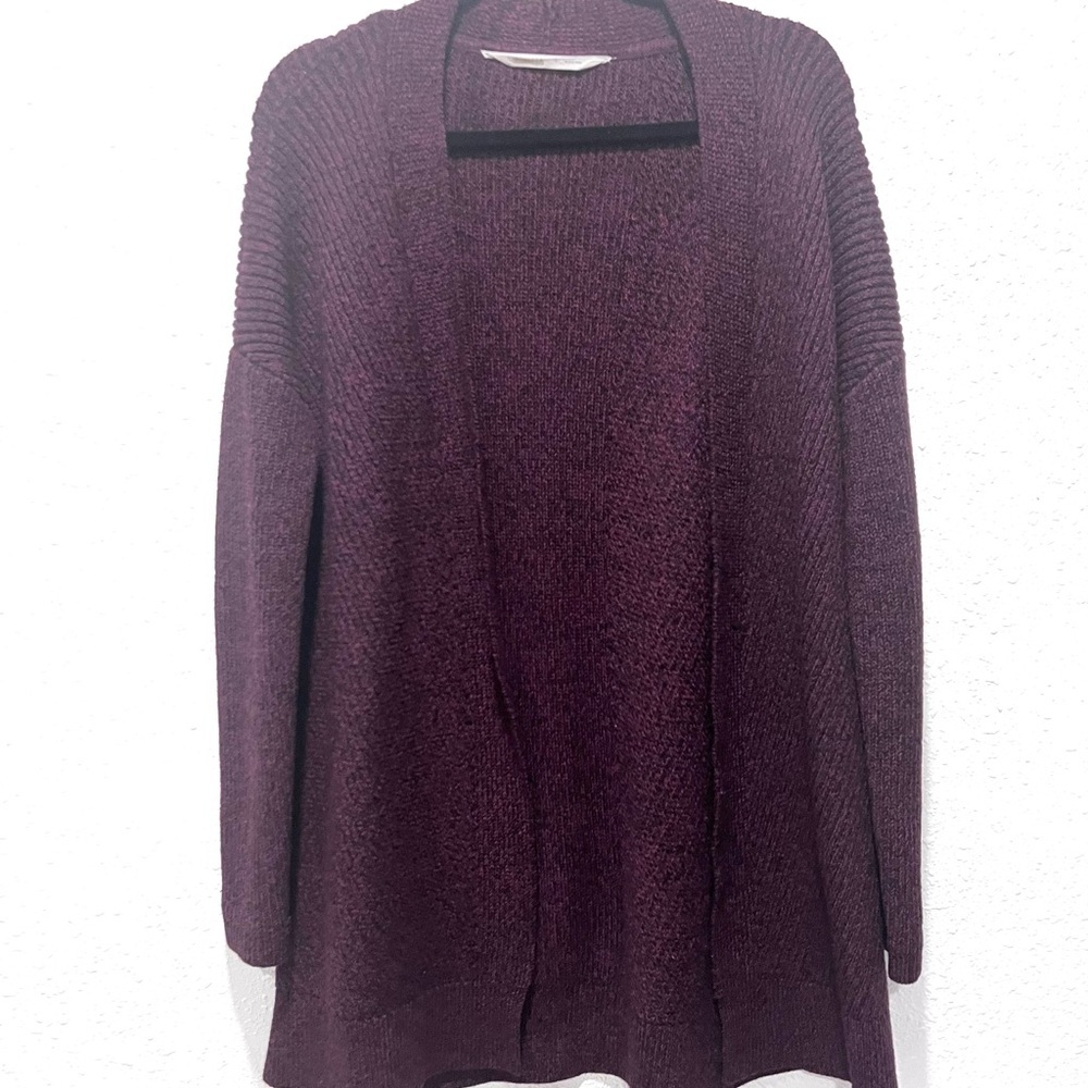 Athleta Dark Purple Cardigan Sweater S